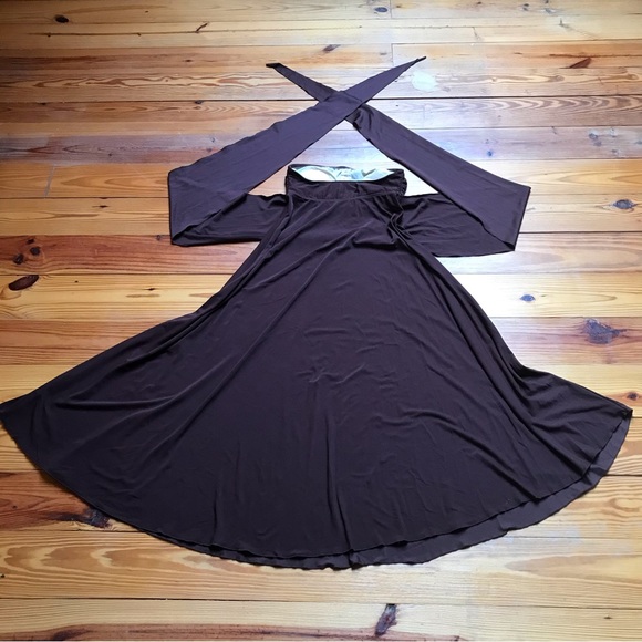 Niki Wior Brown Swim Strapless Dress, EUC, S - Picture 13 of 14